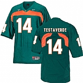 Miami Hurricanes 14 Vinny Testaverde Green College Football Jersey DingZhi,baseball caps,new era cap wholesale,wholesale hats