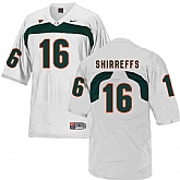Miami Hurricanes 16 Evan Shirreffs White College Football Jersey DingZhi,baseball caps,new era cap wholesale,wholesale hats