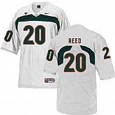 Miami Hurricanes 20 Ed Reed White College Football Jersey DingZhi,baseball caps,new era cap wholesale,wholesale hats