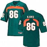 Miami Hurricanes 86 David Njoku Green College Football Jersey DingZhi,baseball caps,new era cap wholesale,wholesale hats