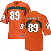 Miami Hurricanes 89 Hendricks Orange College Football Jersey DingZhi,baseball caps,new era cap wholesale,wholesale hats