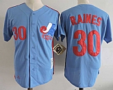 Montreal Expos #30 Tim Raines Mitchell And Ness Blue 1982 BP Stitched Jersey Dzhi,baseball caps,new era cap wholesale,wholesale hats