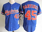 Montreal Expos #45 Martinez Blue Mitchell And Ness Throwback Stitched Jerseys Dzhi,baseball caps,new era cap wholesale,wholesale hats