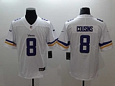 Nike Vikings 8 Kirk Cousins White Vapor Untouchable Limited Jersey,baseball caps,new era cap wholesale,wholesale hats