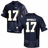 Notre Dame Fighting Irish 17 James Onwualu Navy College Football Jersey DingZhi,baseball caps,new era cap wholesale,wholesale hats