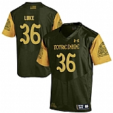 Notre Dame Fighting Irish 36 Cole Luke Olive Green College Football Jersey DingZhi,baseball caps,new era cap wholesale,wholesale hats