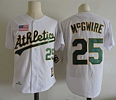 Oakland Athletics #25 Mark McGwire White Mitchell And Ness Throwback Stitched Jersey Dzhi,baseball caps,new era cap wholesale,wholesale hats