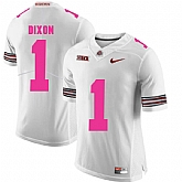 Ohio State Buckeyes 1 Johnnie Dixon White 2018 Breast Cancer Awareness College Football Jersey DingZhi,baseball caps,new era cap wholesale,wholesale hats