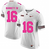 Ohio State Buckeyes 16 J.T. Barrett White 2018 Breast Cancer Awareness College Football Jersey DingZhi,baseball caps,new era cap wholesale,wholesale hats