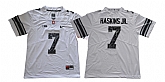 Ohio State Buckeyes 7 Dwayne Haskins Jr White Shadow College Football Jersey,baseball caps,new era cap wholesale,wholesale hats