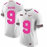 Ohio State Buckeyes 9 Binjimen Victor White 2018 Breast Cancer Awareness College Football Jersey DingZhi,baseball caps,new era cap wholesale,wholesale hats