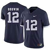 Penn State Nittany Lions 12 Chris Godwin Navy College Football Jersey DingZhi,baseball caps,new era cap wholesale,wholesale hats