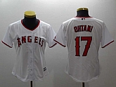 Women Angels 17 Shohei Ohtani White Cool Base Baseball Jerseys,baseball caps,new era cap wholesale,wholesale hats