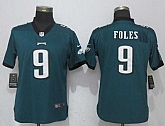 Women Nike Eagles 9 Nick Foles Green Vapor Untouchable Player Limited Jersey,baseball caps,new era cap wholesale,wholesale hats