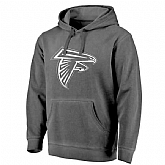 Atlanta Falcons NFL Pro Line by Fanatics Branded Black White Logo Shadow Washed Pullover Hoodie 90Hou,baseball caps,new era cap wholesale,wholesale hats