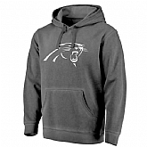 Carolina Panthers NFL Pro Line by Fanatics Branded Black White Logo Shadow Washed Pullover Hoodie 90Hou,baseball caps,new era cap wholesale,wholesale hats