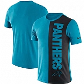 Carolina Panthers Nike Coin Flip Tri-Blend T-Shirt - BlueBlack,baseball caps,new era cap wholesale,wholesale hats