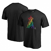 Los Angeles Angels of Anaheim Fanatics Branded Pride Black T Shirt,baseball caps,new era cap wholesale,wholesale hats