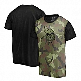Minnesota Vikings Camo NFL Pro Line by Fanatics Branded Blast Sublimated T Shirt,baseball caps,new era cap wholesale,wholesale hats