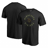 Minnesota Vikings NFL Pro Line by Fanatics Branded Camo Collection Liberty Big & Tall T-Shirt Black,baseball caps,new era cap wholesale,wholesale hats