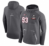 New England Patriots 93 Lawrence Guy Nike 2017 Super Bowl LI Bound Team Half-Zip Performance Pullover Hoodie Gray,baseball caps,new era cap wholesale,wholesale hats