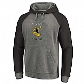 Pittsburgh Steelers NFL Pro Line by Fanatics Branded Gray Black Throwback Logo Big Tall Tri Blend Raglan Pullover Hoodie 90Hou,baseball caps,new era cap wholesale,wholesale hats