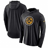 Pittsburgh Steelers Nike Blend Performance Hooded Long Sleeve T-Shirt Black,baseball caps,new era cap wholesale,wholesale hats