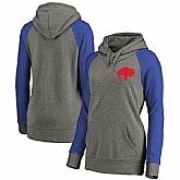 Women Buffalo Bills NFL Pro Line by Fanatics Branded Plus Sizes Vintage Lounge Pullover Hoodie - Heathered Gray,baseball caps,new era cap wholesale,wholesale hats