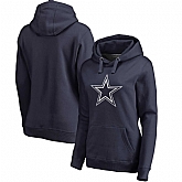 Women Dallas Cowboys NFL Pro Line by Fanatics Branded Navy Primary Logo Pullover Hoodie 90Hou,baseball caps,new era cap wholesale,wholesale hats