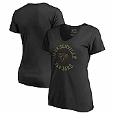 Women Jacksonville Jaguars NFL Pro Line by Fanatics Branded Camo Collection Liberty Plus Size V Neck T-Shirt Black,baseball caps,new era cap wholesale,wholesale hats