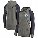 Women Los Angeles Chargers NFL Pro Line by Fanatics Branded Plus Sizes Vintage Lounge Pullover Hoodie Heathered Gray,baseball caps,new era cap wholesale,wholesale hats