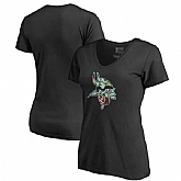 Women Minnesota Vikings NFL Pro Line by Fanatics Branded Lovely Plus Size V Neck T-Shirt Black,baseball caps,new era cap wholesale,wholesale hats