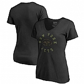 Women New York Jets NFL Pro Line by Fanatics Branded Camo Collection Liberty Plus Size V Neck T-Shirt Black,baseball caps,new era cap wholesale,wholesale hats