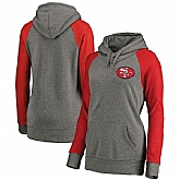 Women San Francisco 49ers NFL Pro Line by Fanatics Branded Plus Sizes Vintage Lounge Pullover Hoodie - Heathered Gray,baseball caps,new era cap wholesale,wholesale hats