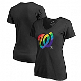 Women Washington Nationals Fanatics Branded Pride Black T Shirt Fyun,baseball caps,new era cap wholesale,wholesale hats