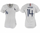 Women France 14 MATUIDI Away 2018 FIFA World Cup Soccer Jersey,baseball caps,new era cap wholesale,wholesale hats