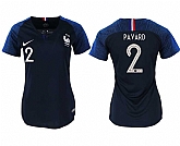 Women France 2 PAVARD Home 2018 FIFA World Cup Soccer Jersey,baseball caps,new era cap wholesale,wholesale hats
