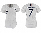 Women France 7 GRIEZMANN Away 2018 FIFA World Cup Soccer Jersey,baseball caps,new era cap wholesale,wholesale hats