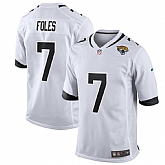 Nike Jaguars 7 Nick Foles White Team Color Game Jersey Dzhi,baseball caps,new era cap wholesale,wholesale hats