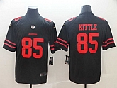 Nike 49ers 85 George Kittle Black Vapor Untouchable Limited Jersey,baseball caps,new era cap wholesale,wholesale hats