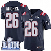 Nike Patriots 26 Sony Michel Navy 2019 Super Bowl LIII Color Rush Limited Jersey,baseball caps,new era cap wholesale,wholesale hats
