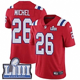 Nike Patriots 26 Sony Michel Red 2019 Super Bowl LIII Vapor Untouchable Limited Jersey,baseball caps,new era cap wholesale,wholesale hats