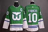 Whalers 10 Ron Francis Green Adidas Jersey,baseball caps,new era cap wholesale,wholesale hats