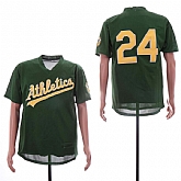 Athletics 24 Rickey Henderson Green BP Mesh Jerseys Dzhi,baseball caps,new era cap wholesale,wholesale hats