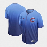 Cubs Blank Blue Drift Fashion Jersey Dzhi,baseball caps,new era cap wholesale,wholesale hats
