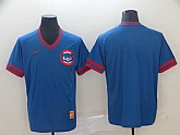 Cubs Blank Blue Throwback Jersey,baseball caps,new era cap wholesale,wholesale hats