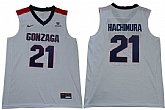 Gonzaga Bulldogs 21 Rui Hachimura White College Basketball Jersey,baseball caps,new era cap wholesale,wholesale hats