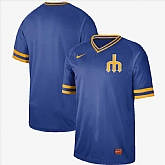 Mariners Blank Blue Throwback Jersey Dzhi,baseball caps,new era cap wholesale,wholesale hats