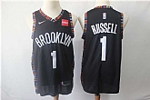 Nets 1 D'Angelo Russell Black City Edition Nike Swingman Jersey,baseball caps,new era cap wholesale,wholesale hats