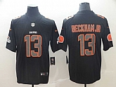 Nike Browns 13 Odell Beckham Jr Black Impact Rush Limited Jersey,baseball caps,new era cap wholesale,wholesale hats